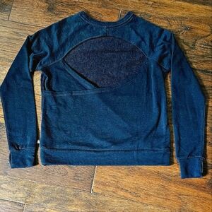 Fabletics Backless detail XS Black Sweatshirt